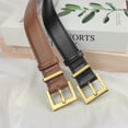 thumbnail image 3 of YooGuoGuo Women'S Belt Soft Genuine Leather Belt Square Buckle Pin Buckle Jeans Brown Belt Chic Luxury Brand Fancy Vintage Strap Female, 3 of 6