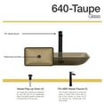 thumbnail image 2 of MR Direct 640 Taupe Vessel Sink Ensemble with an Antique Bronze finish 731 faucet and pop-up drain., 2 of 7
