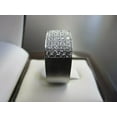 thumbnail image 3 of Men's 3 Ct Round Cut Lab Created Diamond Cluster Engagement Pinky Ring 925 Sterling Silver 14K White Gold Plated, 3 of 5