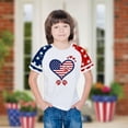 thumbnail image 5 of Ugoldhm Girls Print T-Shirts Summer Fashion Short Sleeve Fourth of July Print Tees Everyday Cute Trendy Tops Size 3-14, 5 of 7