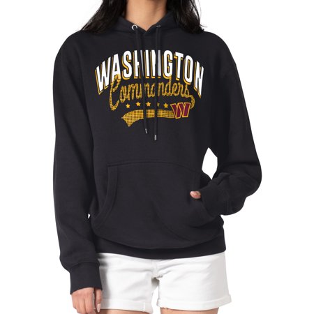 Women s G-III 4Her by Carl Banks Black Washington Commanders Filigree Logo Pullover Hoodie