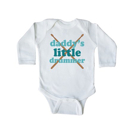 

Inktastic Daddy s Little Drummer Gift Baby Boy or Baby Girl Long Sleeve Bodysuit