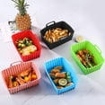 thumbnail image 3 of Homelife Silicone Air Fryer Pot Tray Liners BPA-Free Air Fryer Basket Replacement Air Fryer Liners for Clean Cooking Replacement for Parchment Liner Paper, 3 of 13