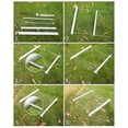 thumbnail image 3 of 1 Set Portable Camping Grill Folding Stainless Steel Charcoal BBQ Grill For Picnic Outdoor Stainless Steel Pipe Barbecue Bracket, 3 of 12
