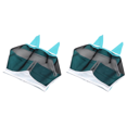thumbnail image 1 of Máscaras contra moscas para caballos protector facial transpirable para caballos capucha antimosquitos para caballos (azul L), 1 of 5