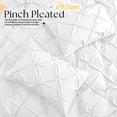 thumbnail image 2 of Pintuck Pillow Cases King Size Set Of 2  White Shams Decorative Pillowcases With Envelope Closure Pinch Pleated Microfiber Wrinkle And Stain Resistant, 2 of 7