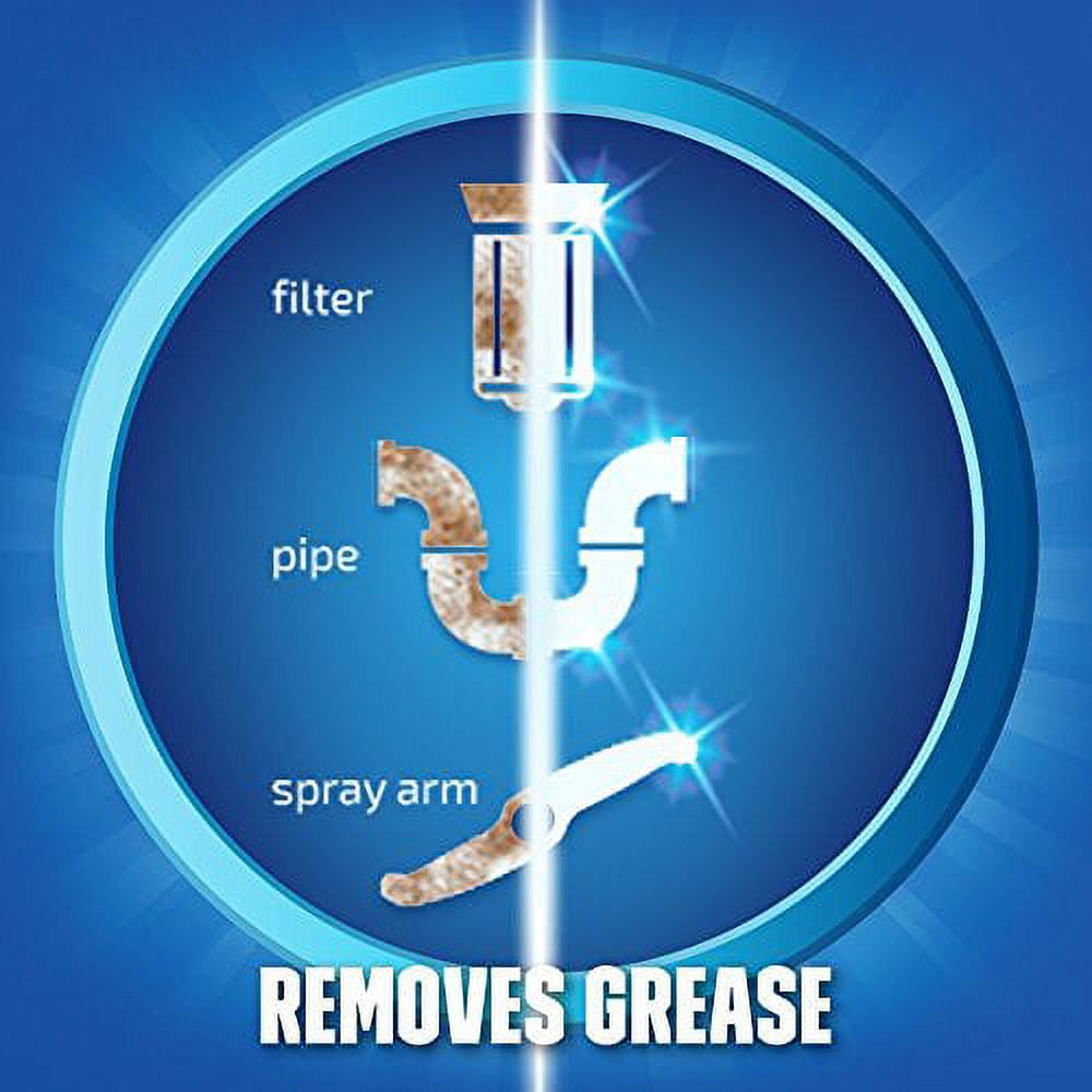 Finish Dishwasher Machine Cleaner, 8.45 fl oz Bottle, Dual Action to Fight Grease & Limescale (Pack of 4)