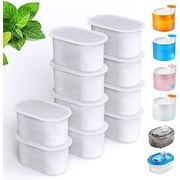 SAMANIJA 10-Pack Cat Water Filters Replacement, Compatiable with WOPET W300&W300B&W500 67oz/2L and 3.5L Pet Water Fountain