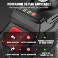 thumbnail image 5 of Llave De Impacto Electrico Sin Carbones Kit Nanwei 4.0ah Con 2batería Color Negro Frecuencia 60, 5 of 5