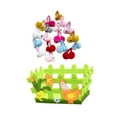 thumbnail image 2 of balikha Prefilled Easter Basket Basket Stuffers Fillers Organizer Gift Stuffed Animals Rabbits for Holiday Adults Boys Girls Children Fence Hen, 2 of 9