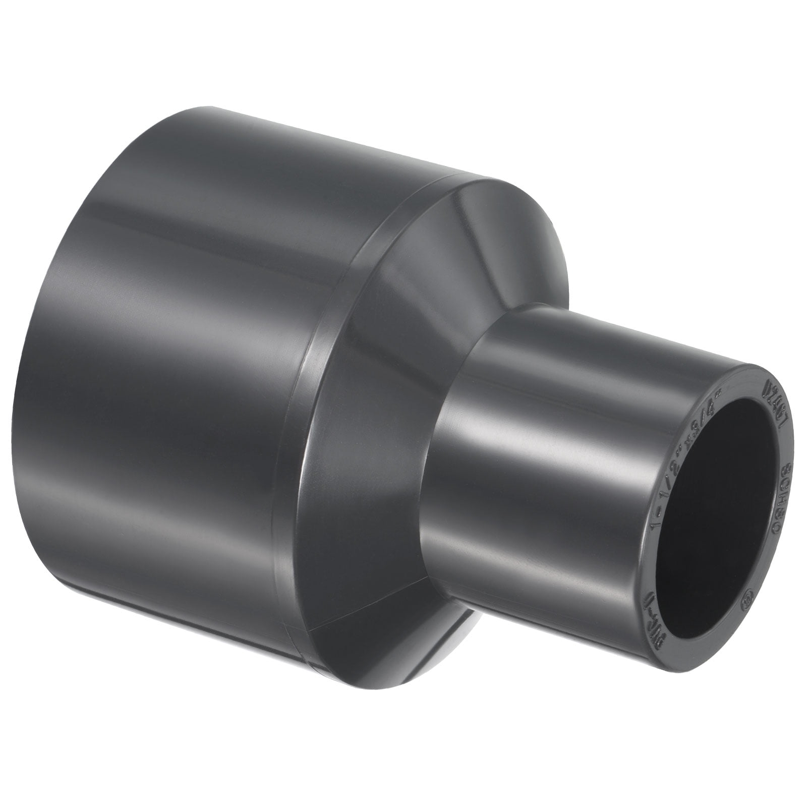 Uxcell 1-1/2"x3/4" UPVC Reducer Pipe Fitting SCH80 Straight Coupling ...