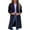 Black L, variant on Women Woolen Jacket Turn-down Collar Solid Color Knitted Coat Mid Length Thermal Long Sleeved Commuting Dating Spring Fall Winter Overcoat