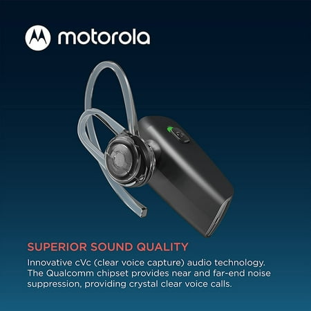 Motorola - HK385 Bluetooth In-Ear Wireless Mono Headset - Black
