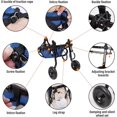 thumbnail image 2 of JFBUJC Petit Fauteuil Roulant pour Chien pour le Dos et les Jambes, Aide à la Marche pour Chien Handicapé, Fauteuil Roulant pour les Membres Arrière et les Jambes Arrière, Chariot d'Aide à la Mobilité pour Chien Handicapé, 2 of 5