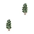 thumbnail image 2 of Cateissary Planta artificial con árbol de lavabo, plantas en maceta simuladas para Navidad, centro comercial de , decoración de bonsái tipo 2 tipo 2 2Conjunto, 2 of 6