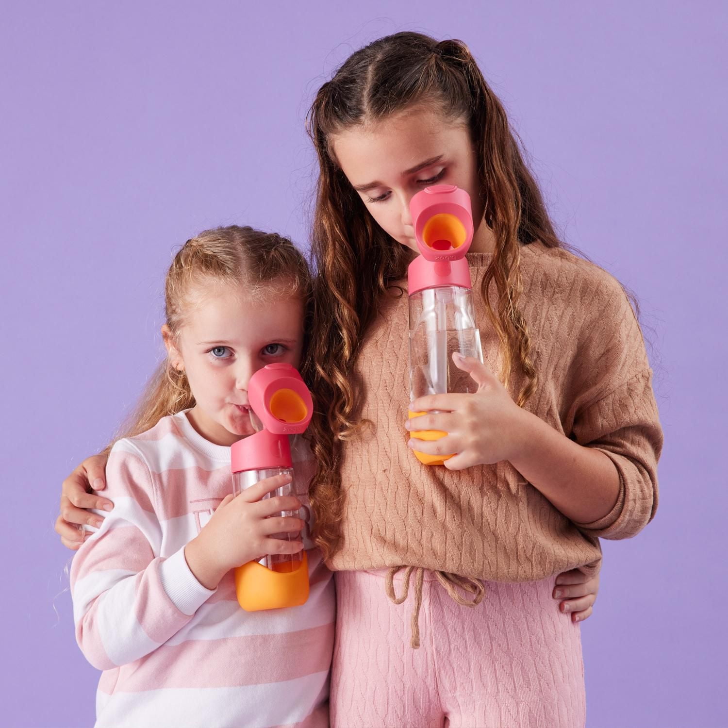 b.box - 20oz Tritan Straw Bottle: Large, Modern Water Bottle with Flip Straw for Kids. Spill Proof, BPA Free. Great for School