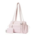 thumbnail image 2 of Bolsa de gimnasio con cartera pequeña, bolso de hombro tipo bandolera para mujer, hombre, entrenamiento, y fitness. Rosa, 2 of 8