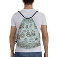 thumbnail image 2 of Bingfone Pirate Adventure Map Drawstrings Backpacks Bags For Men Women Gym Drawstrings Bag, 2 of 9
