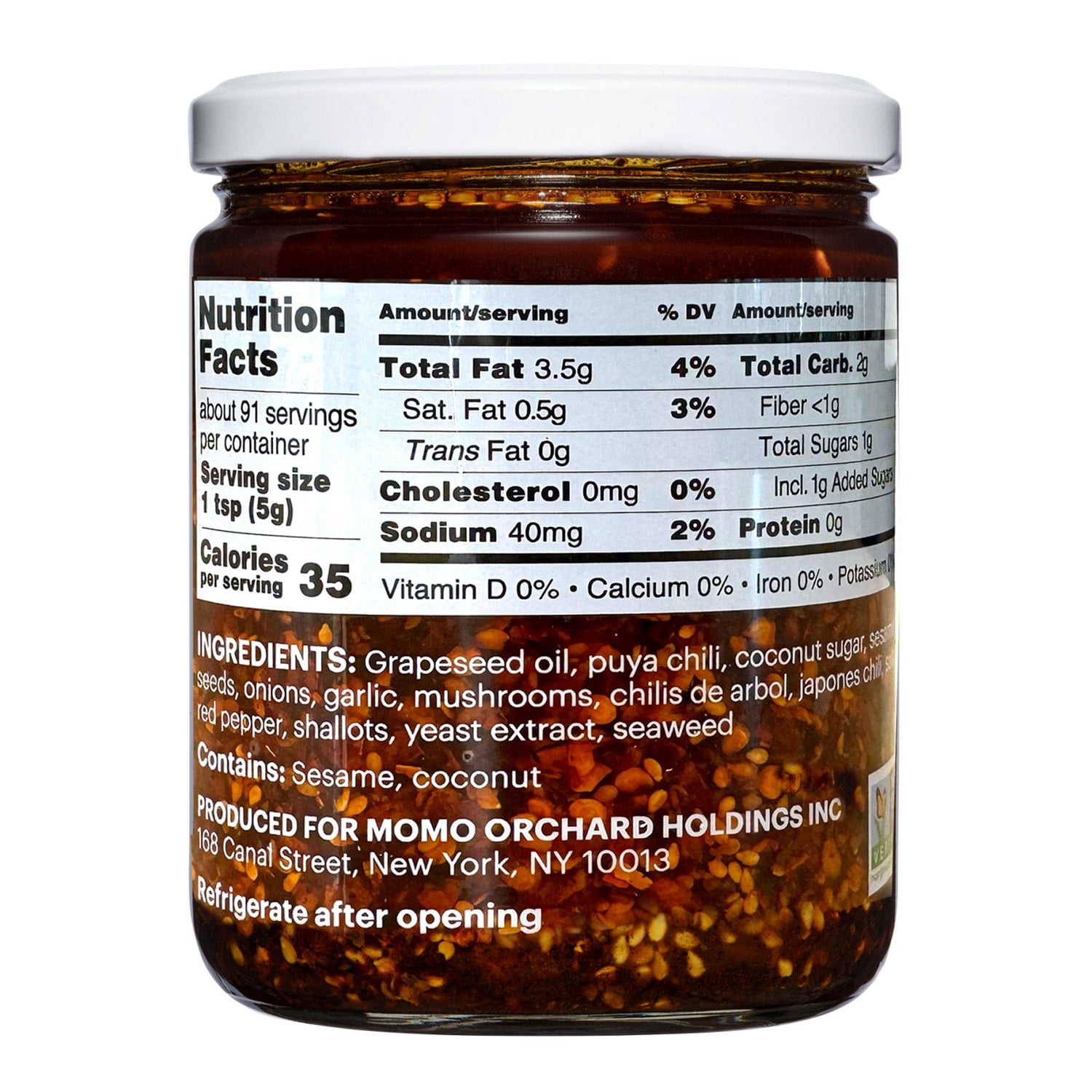 Momofuku Chili Crunch Spicy Crunchy Chili Oil, 16 Ounce