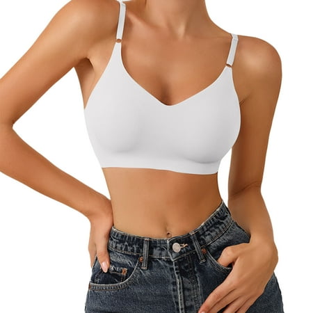 

TWIFER Sports Bras for Women Comfort Lightly Lined Seamless Wireless Triangle lette Yoga Bra