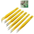 thumbnail image 3 of BUYISI 1pc Precision Tweezer Hand Tools Plier Tweezers For Soldering Tools For Mechanic Phone Repair Electrician Eyebrow/Eyelash Use CS-10, 3 of 5
