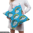 thumbnail image 5 of Ambesonne Cartoon Fabric by the Yard Upholstery, Happy Clouds and Rainbows, 1 Yard, Multicolor, 5 of 5