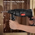 thumbnail image 4 of TFixol Perceuse à Marteau Rotative Électrique 710W/800W, Perceuse à Choc 110V Robuste avec Cordon d'Alimentation 1,8m, Outil de Perçage pour Béton de Qualité Industrielle, Construction en ABS, Comprend Plusieurs Accessoires., 4 of 7