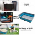 thumbnail image 2 of 2PCS Open Cat Litter Box, Kitten Potty Pan Semi-Enclosed Foldable Waterproof Travel Toilet Low Entrance for Indoor Cats Small Pet Kitty Rabbit Supplies Easy to Clean and Assemble, 2 of 6