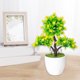 thumbnail image 4 of Artificial Flower Bouquet Arrangement | Realistic Faux Potted Plant | Plastic Decor | Indoor Living Room Table Centerpiece | Pink Orange Yellow | 10x28x20 cm | 1 Pack, 4 of 6