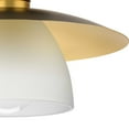 thumbnail image 4 of Progress Lighting Trimble 1-Light Semi-Flush Mount, Brushed Bronze, Etched Glass Shade, 4 of 8