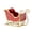 Red, variant on PatungKu Holiday Sleigh Sculpture Iron Craft Candy Container Sleigh Basket Ornament For Seasonal Mantels Display Christmas Accent