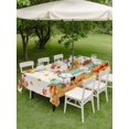 thumbnail image 3 of Outdoor Tablecloth with Umbrella Hole and Zipper, Thanksgiving Rectangle Table Cloth 60x120 Inch Waterproof Tablecloth, Retro Pumpkin Truck Maple Leaf Branch Picnic Table Cover for Patio Camping, 3 of 7