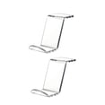 thumbnail image 1 of Thinsony 2x Gaming Accessories with Cable Clips Desktop Universal Streamdeck Controller Holder Safe Game Desks Accessory Headphone Rack Transparent, 1 of 6