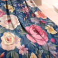 thumbnail image 3 of Pioneer Flower Floral Print Pattern Blanket,Comfortable Soft Lamb Wool Throw Blanket,All Season,Warm Lightweight Blankets for Sofa Bed Couch Living Room Chair,40"x50", 3 of 4