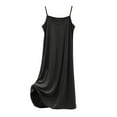 thumbnail image 3 of Aboser Modal Nightgowns for Women Sexy Scoop Neck Chemise Sleep Dress Lightweight Comfy Modal Nightshirt Loose Thin Spaghetti Strap Loungewear Casual Sleeveless Long Nightdress, 3 of 7