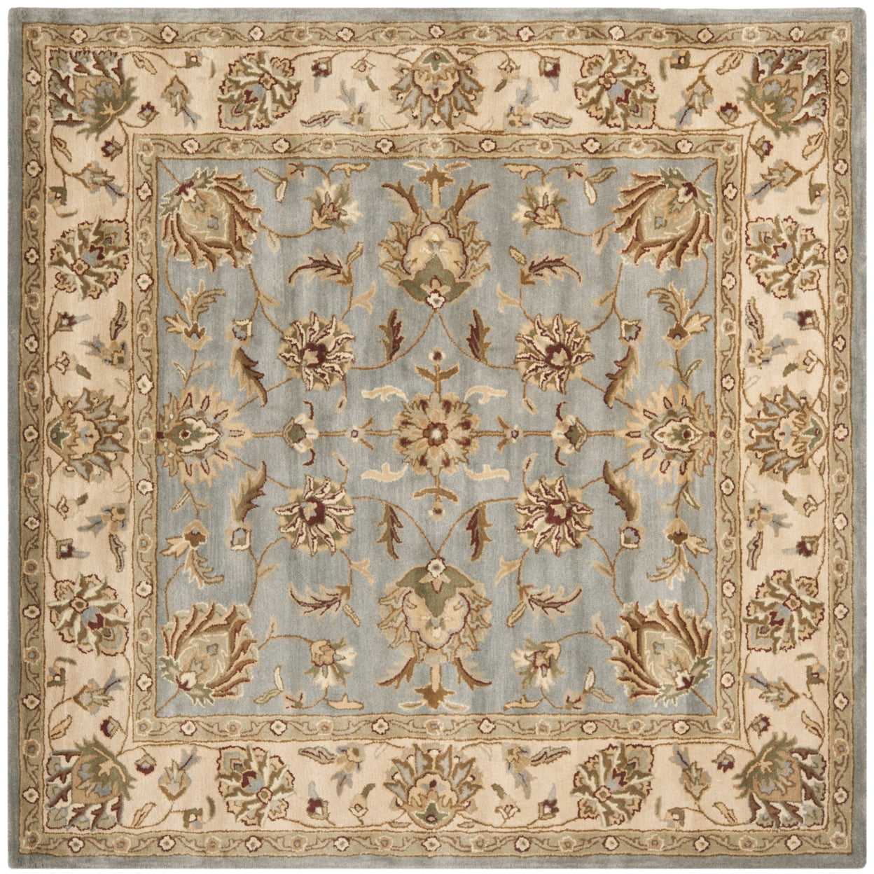 SAFAVIEH Royalty Wenona Oriental Wool Area Rug, Blue/Beige, 11' x 15'