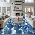thumbnail image 3 of Non-Slip Rug Pad Rugs Summer Blue Ocean Waves Rectangle Area Rugs 5x7Ft Soft Carpet Pads for Living Room Kids Room, Abstract Water Ripples, 3 of 9
