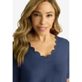 thumbnail image 4 of Jessica London Women's Plus Size Scalloped V-Neck Tunic, 4 of 4