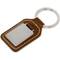 thumbnail image 2 of Genuine Leather Keychain With Blank Metal Plate, 2 of 4