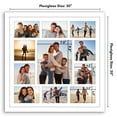 thumbnail image 6 of Americanflat 20x20 Picture Frame with Polished Plexiglass Collage Multi Frames Fit One Four Six Photos - White, 6 of 8