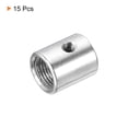thumbnail image 3 of Unique Bargains Round Coupling Nut M10 to M8 Adapter Screw Thread Convert Sleeve Connector Rod Bar Stud Tube Nut Silver 15 Pack, 3 of 4