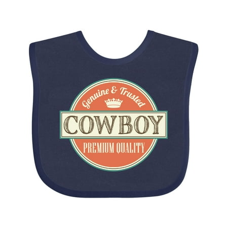 

Inktastic Cowboy Vintage Logo Gift Baby Boy Bib