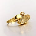 thumbnail image 5 of EOEMY Rose Gold Plated Fashion Ring Aaa Zirconia Women B246-18K Gold Plated-7, 5 of 7