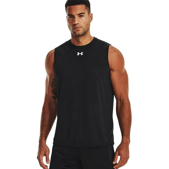 Under Armour Men's Tech Team Sleeveless T-Shirt (Black, X-Large)