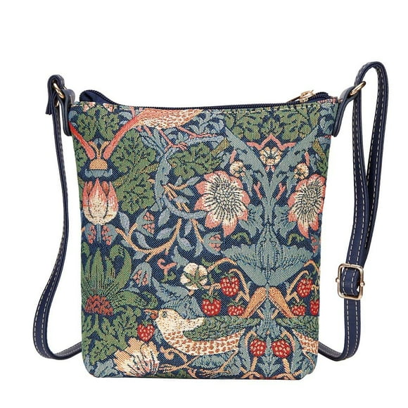 Bandolera Signare Tapestry Small para mujer, diseño azul
