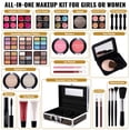 thumbnail image 3 of Kit de maquillaje CHARMCODE Beauty Train Case con Starter Cosmetics, 3 of 9