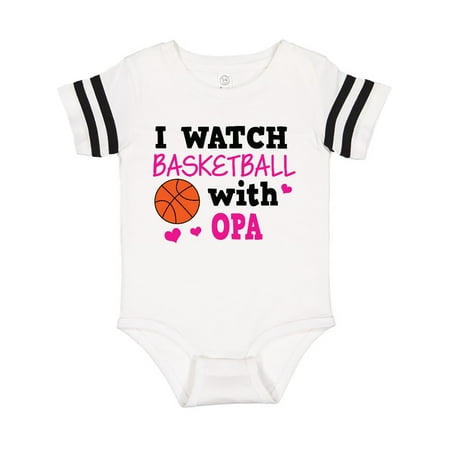 

Inktastic I Watch Basketball with Opa Gift Baby Girl Bodysuit