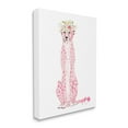 thumbnail image 2 of Stupell Pink Leopard Floral Garland Animals & Insects Painting Gallery Wrapped Canvas Print Wall Art, 2 of 5