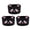 Black, variant on Cute Cartoon Cat Silicone Water Bottle Boot Non-Slip Cup Bottom Sleeve Protector for Baby Bottles and Flasks, 3.15 x 2.36 Inches / 8 x 6 cm Protective Boot Black, 3 Count