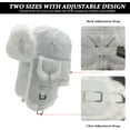 thumbnail image 7 of Winter Trapper Hat, Faux Rabbit Faux Fur Knit Russian Ushanka Aviator Warm Ski Hunting Cycling Winter Hats for Men and Women, 7 of 7